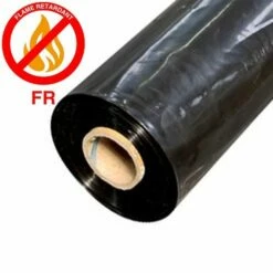 8 Mil Black Fire Retardant Plastic