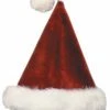Burgundy Velvet Plush Santa Hat -SpookyCrafts Shop ae6075b 4