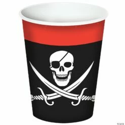 Pirate Beverage Cups 9oz - Pack Of 8