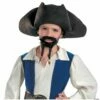 Pirate Hat, Mustache & Goatee - Pirates Of The Caribbean -SpookyCrafts Shop dg18639