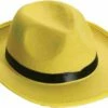 Hat Yellow Fedora Adult 2 Hat Yellow Fedora Adult -SpookyCrafts Shop fm67588