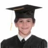 Graduation Hat Black Child -SpookyCrafts Shop fm80294