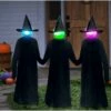 30" Luminated Lawn Witty Witches - Set Of 3 -SpookyCrafts Shop fw91221