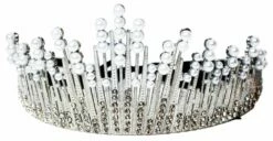 Pearl Tiara With Ribbon