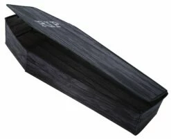 60" Wooden Coffin With Lid