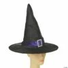 Black & Purple Elegant Witch Hat -SpookyCrafts Shop mr167151