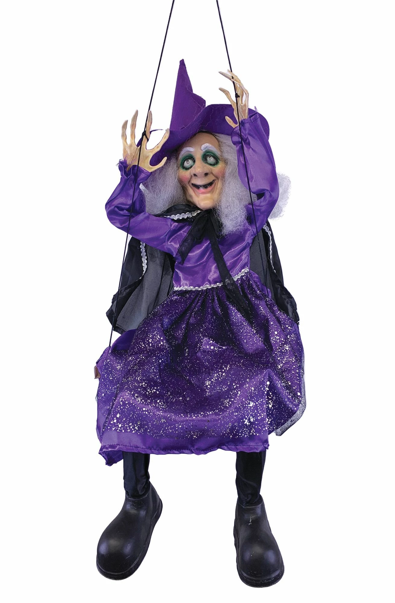 39-Inch Kicking Witch On Swing 3 39-Inch Kicking Witch On Swing