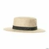 Straw Hat With Black Band - Adult -SpookyCrafts Shop ur30206os